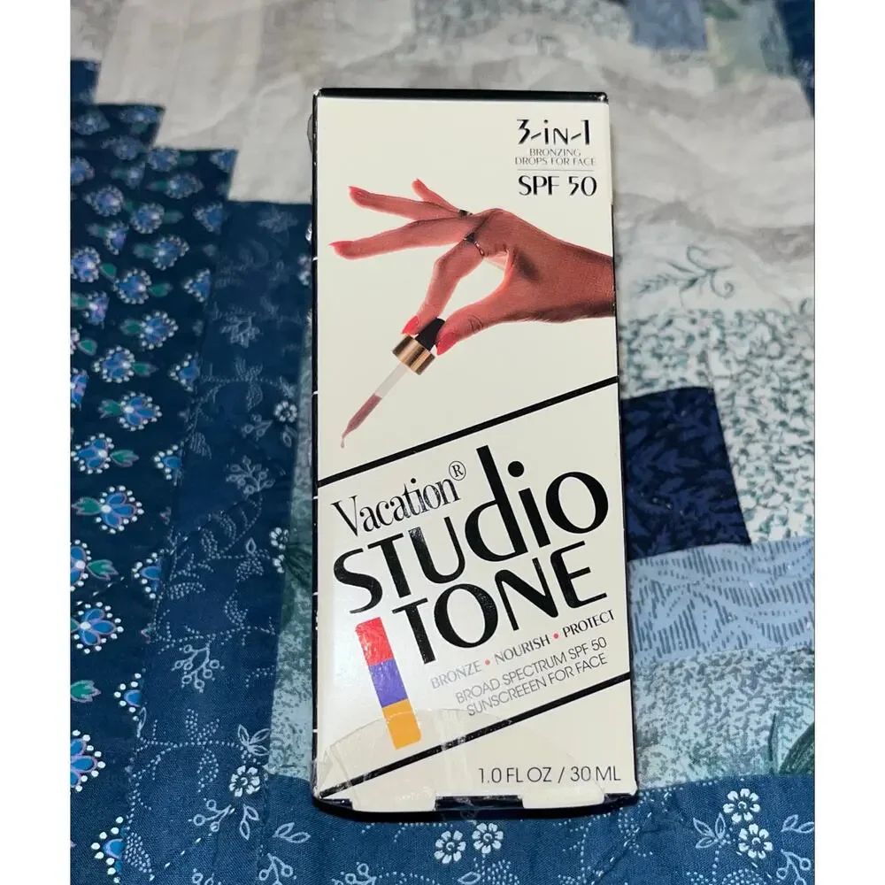 NEW! Vacation Studio Tone SPF 50 Bronzing Drops for Face